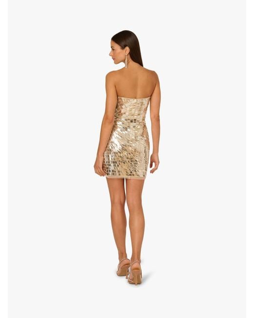 Adrianna Papell White Adrianna By Papell Beaded Short Dress