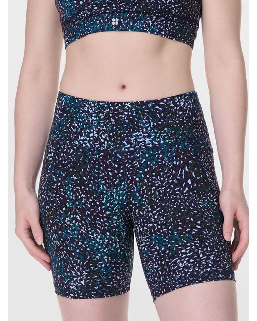 Sweaty Betty Blue Power 6 Biker Shorts