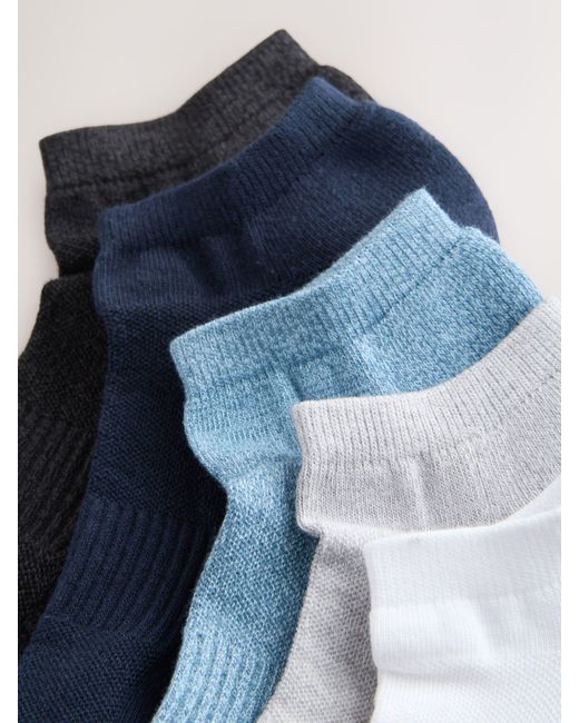 Next Blue Cushioned Trainers Socks for men