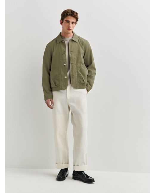 Folk Green Chunky Ripstop Assembly Jacket for men