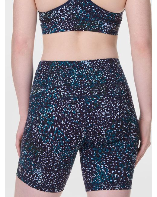 Sweaty Betty Blue Power 6 Biker Shorts