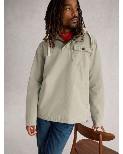 White Stuff Natural Utility Hooded Jacket for men