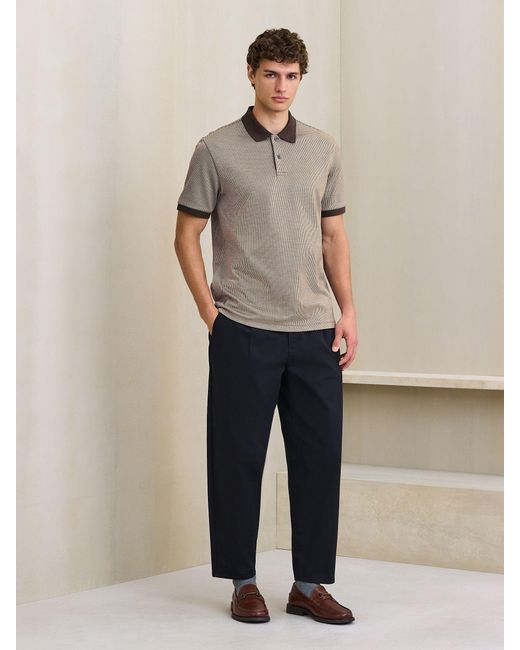 Next Pattern Polohemd in Gray für Herren