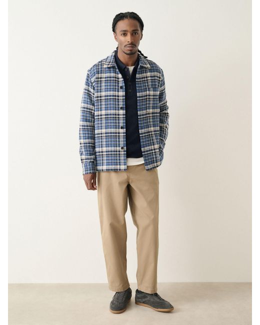 Next Blue Check Shacket for men