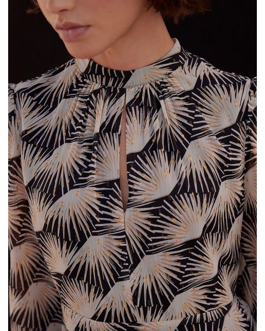 Mint Velvet White Geo Print Mini Dress