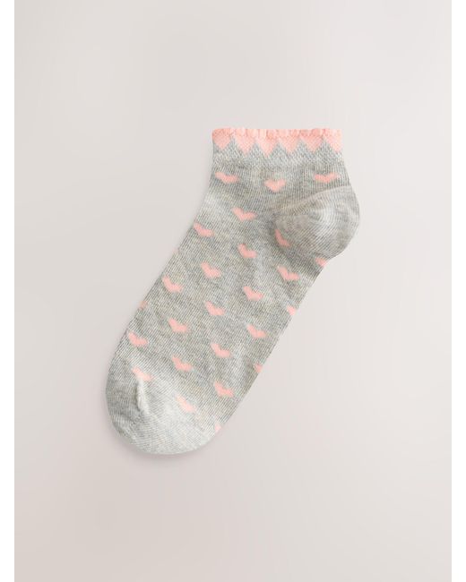 Next White Trainer Socks 4 Pack