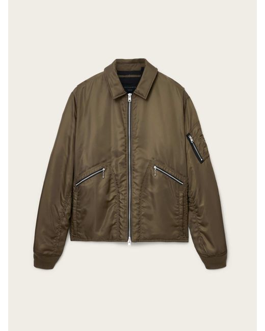 AllSaints Brown Allsaints Fallon Bomber Jacket for men