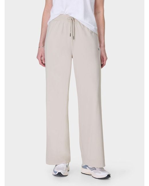 Sweaty Betty White 32 Inch Inside Seam Explorer Wide Leg 30 Trousers