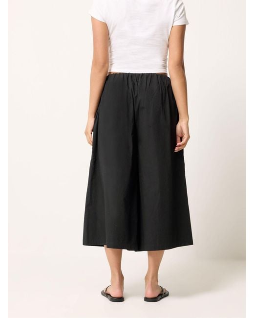 PixieGirl Petite Black Pixiegirl Petite Cotton Poplin Culottes
