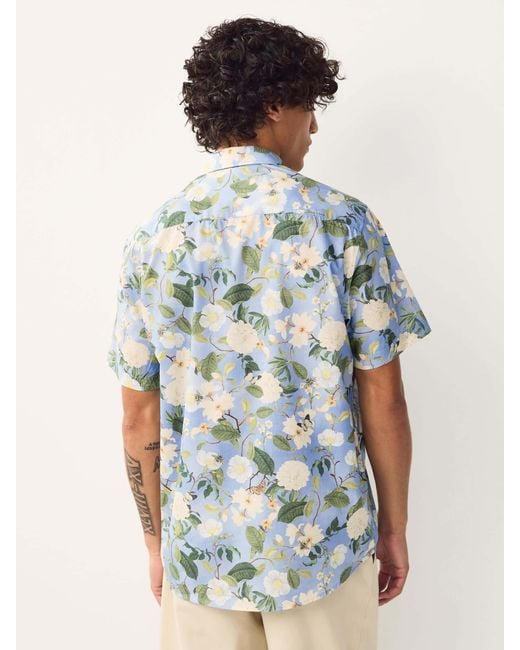 Next Blue Regular Fit Kew Collection 100% Cotton Floral Short Sleeve Shirt for men