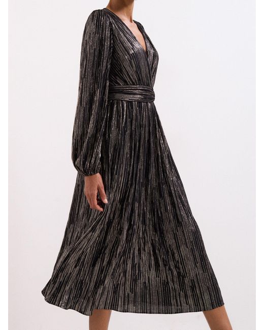 Phase Eight Black Petite Emre Stripe Dress