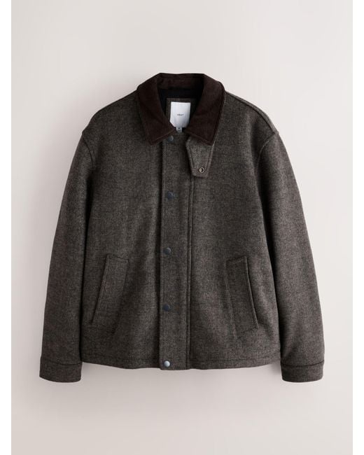 Next Black Barn Jacket for men