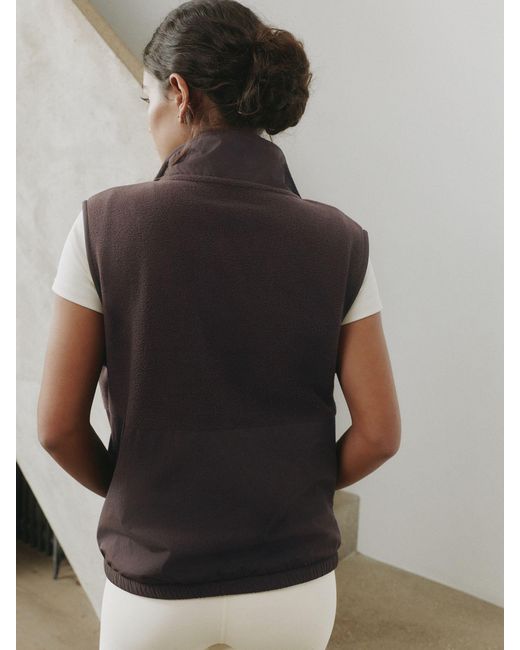 Self Black Microfleece Gillet