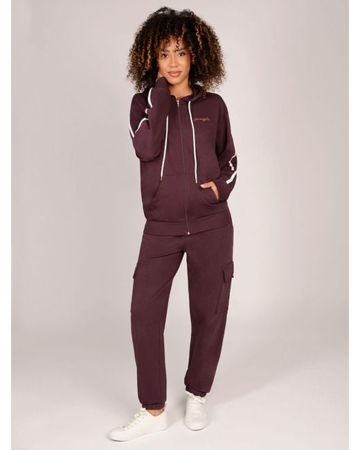 Pineapple Purple Petite Cargo Joggers