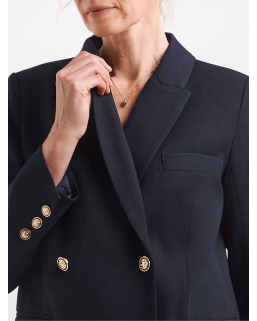JD Williams Blue Double Breasted Blazer