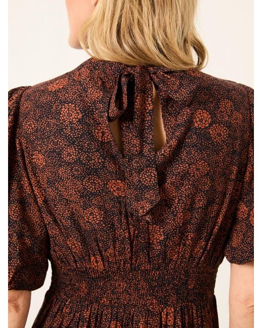 FatFace Brown Fatface Mila Regular Midi Dress