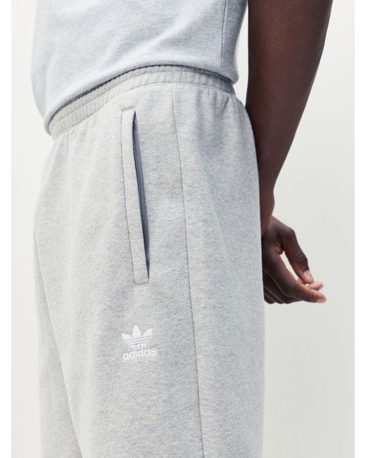 Adidas Originals Gray Trefoil Essentials Shorts for men