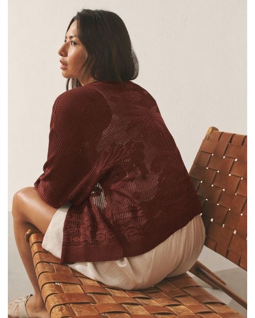 Next Brown Palm Tree Pattern Cardigan