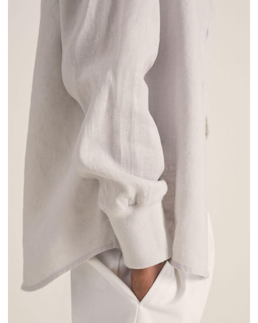 Reiss Natural Les 100 Ciels Linen Shirt