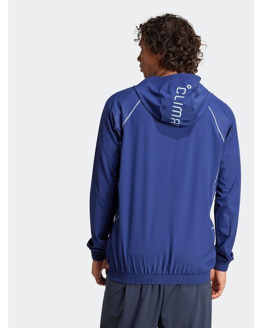 Adidas Blue Tech Apparel Hoodie for men