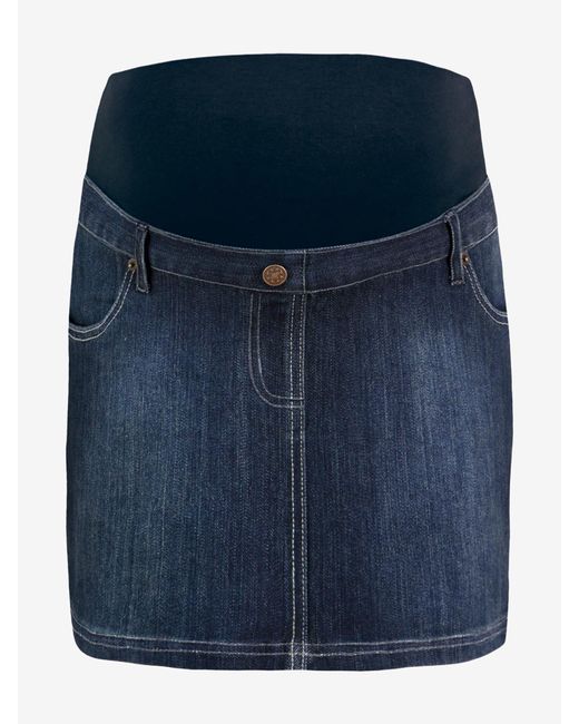 Jojo Maman Bébé Blue Umstandsmode Mini-Jeansrock