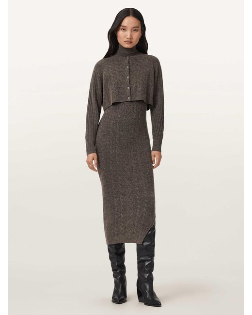 AllSaints Brown Allsaints Sabine Dress