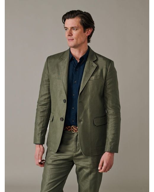 aubi Green Axholme Blazer for men