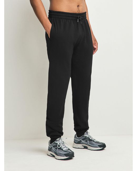 Next Black Cuffed Regular Fit Brushback Joggers 2 Pack for men