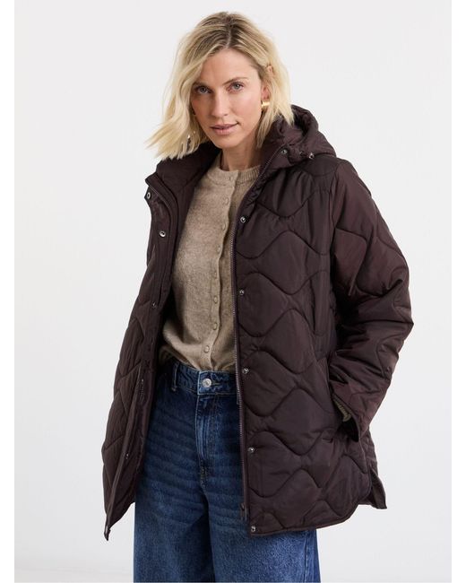 JD Williams Blue Short Quilted Jacket