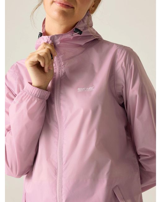 Regatta Pink Light Waterproof Pack It Jacket Iii