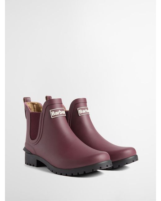 Barbour Purple Corbridge Boots