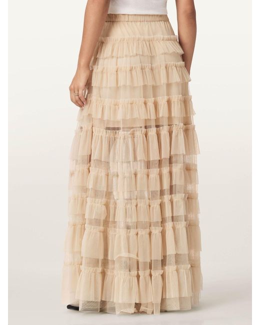 AllSaints Natural Allsaints Aude Ruffle Skirt