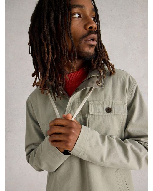 White Stuff Natural Utility Hooded Jacket for men