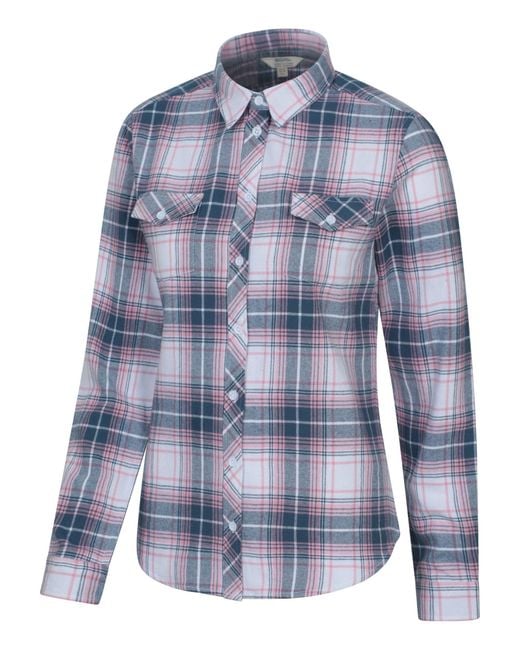 Mountain Warehouse Blue Willow Brushed Flannel Shirt