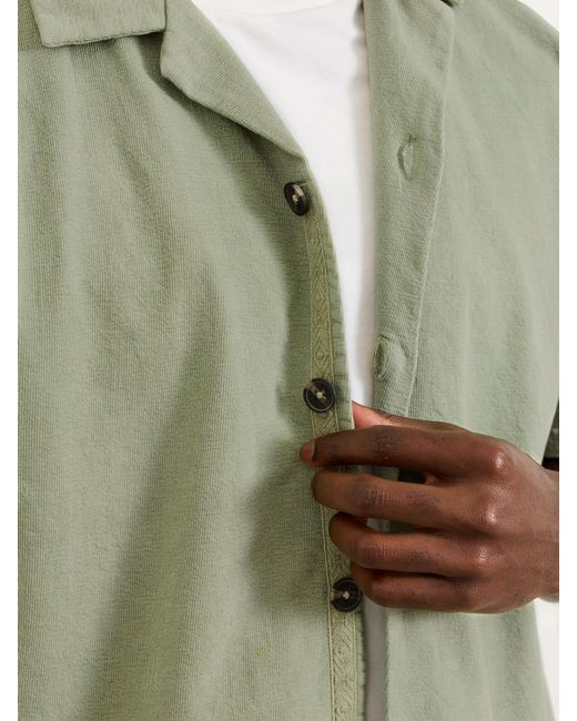 FatFace Natural Fatface Textured Shirt for men