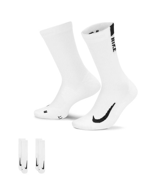 Nike Multiplier Crew-Socken Im 2Er Pack in White für Herren