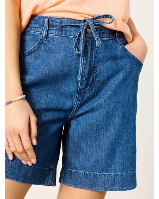FatFace Blue Fatface Amberly Denim Shorts