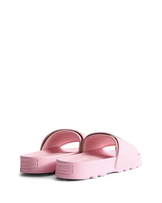 Hunter Pink Core Embossed Sliders
