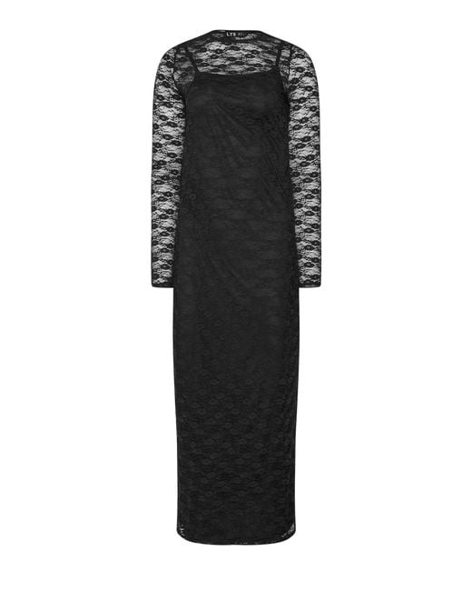 Long Tall Sally Lace Midaxi Dress in Black | Lyst Long Tall Sally Lace Midaxi Dress in Black | Lyst