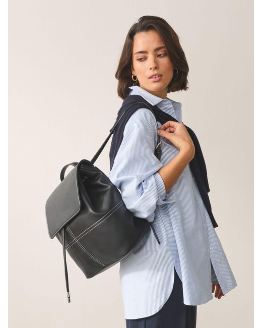 Next Black Stitch Front Backpack