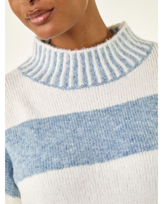 Roman Blue Stripe Knitted Jumper