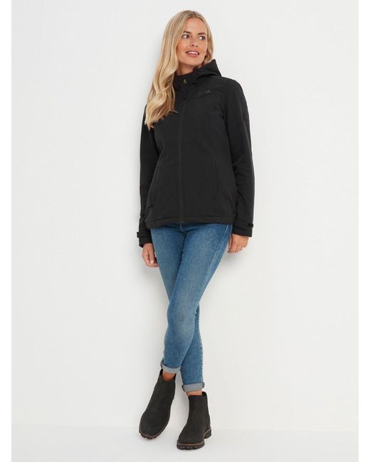 TOG24 Black Tog 24 Keld Shower Resistant Hooded Softshell Jacket