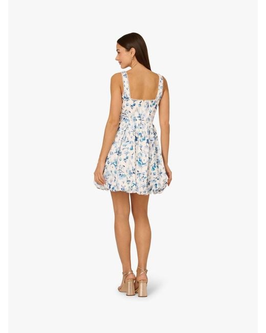 Adrianna Papell White Adrianna By Balloon Short Dress