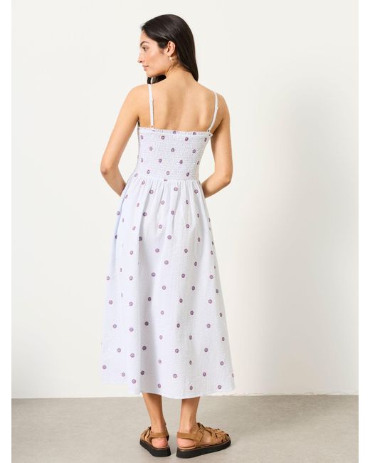FatFace White Fatface Emmy Regular Midi Dress