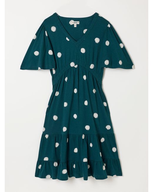 FatFace Blue Fatface Grace Jersey Mini Dress