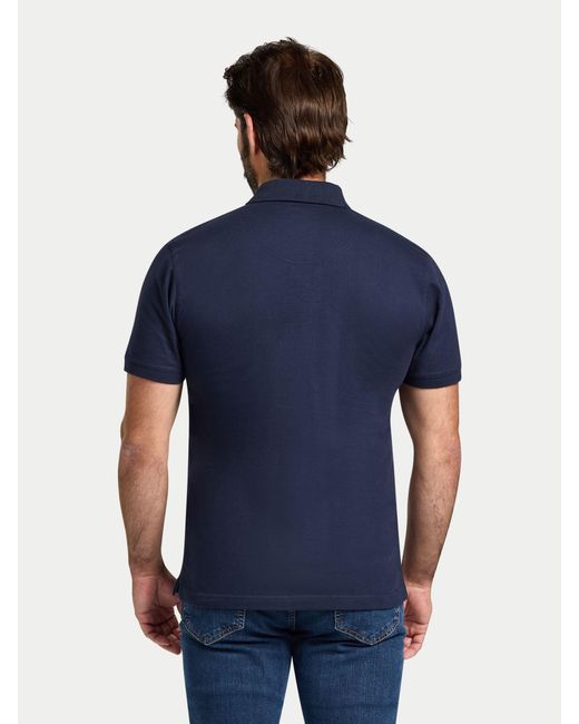 Raging Bull Blue Rugby Club Jersey Polo Shirt for men