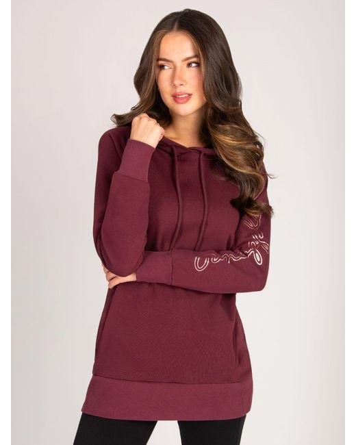 Pineapple Red Longline Hoodie