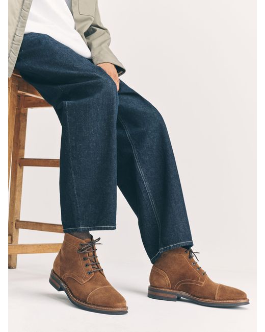 Next Blue Toecap Leather Boots for men