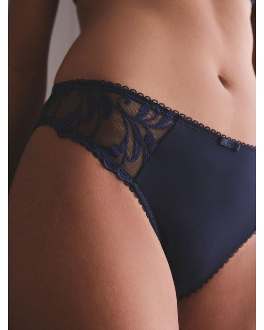 Next Blue Embroidered Knickers 2 Pack