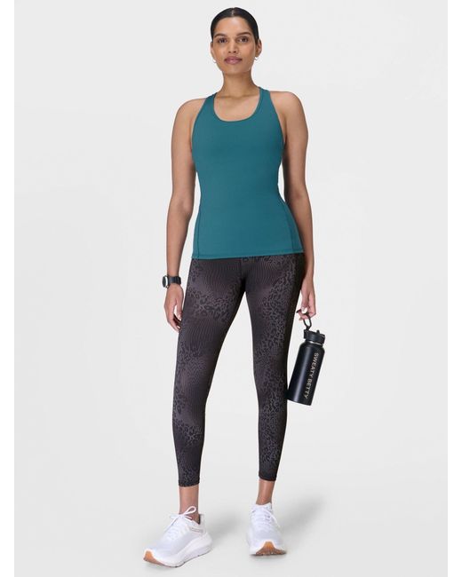 Sweaty Betty Blue 7/8 Length Power Pro Workout Leggings